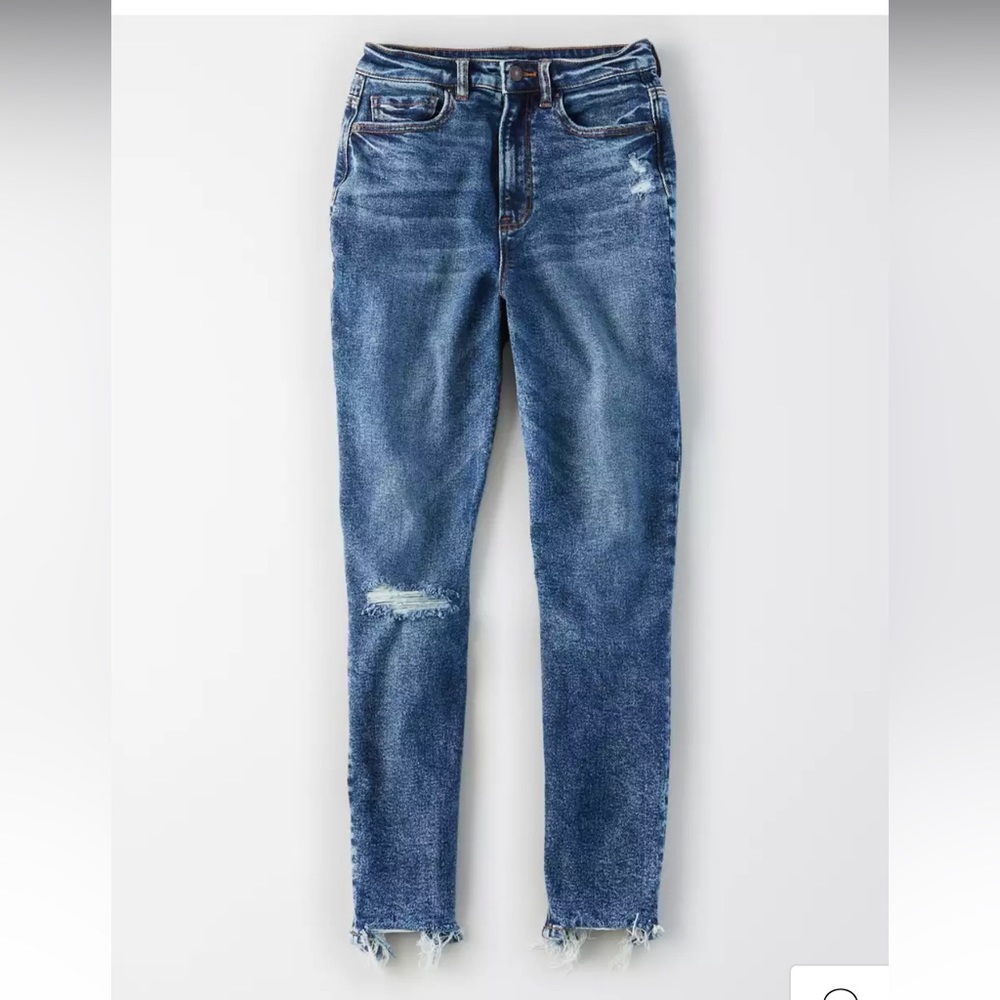 American Eagle jeans highest rise mom jeans